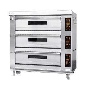 Quality Yasur Bakery Deck Oven 3 Deck 6 Tray Baking Bread For 40X60cm Trays wholesale