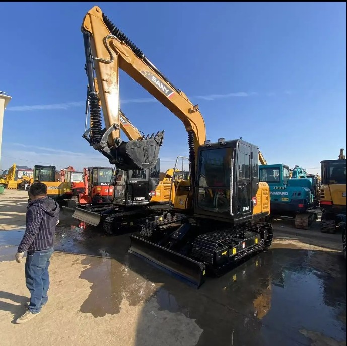 55.4KW Used Sany SY75CPro Crawler Excavator Machine Weight 7500 KG