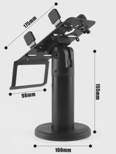 Quality Aluminum Alloy Payment Terminal Stand Black Plastic Credit Card Holder wholesale