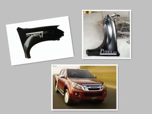 Quality Black Car Front Fender Isuzu D - Max 2012 Automotive Fender wholesale