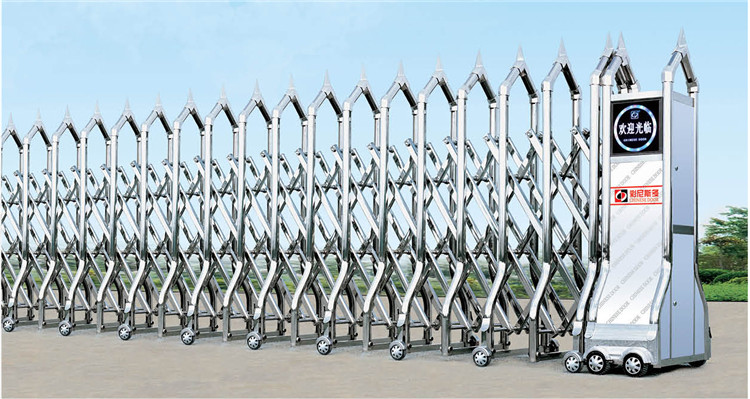 Maintenance Free Factory Supply Automatic Retractable Gates Aluminum Accordion Driveway Gate