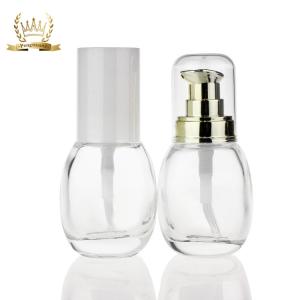 Quality High Quality 30ml Clear Glass Lotion Bottle Liquid Foundation Bottle wholesale