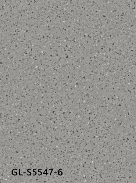 Impact Resistant Grey Granite Vinyl Flooring 0.3mm Eco Friendly Anti Slip GKBM