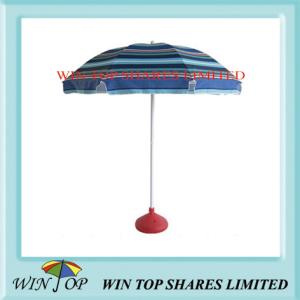 Quality Stripe Beach Umbrella with Water Base wholesale