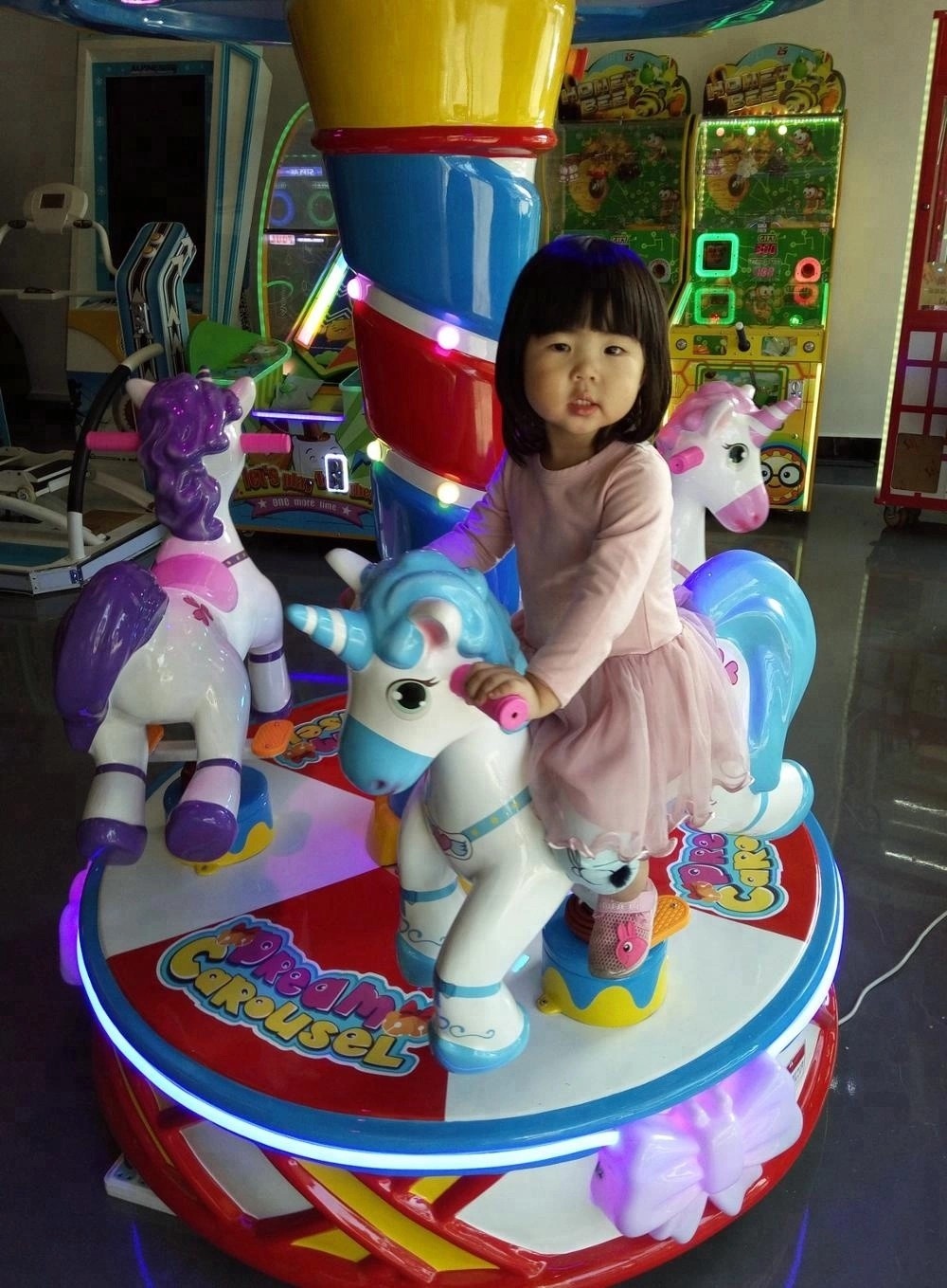 Dream Carousel Kids Arcade Machine Coin Operated CE Certificated