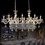 Long Rectangular dining crystal chandelier Lighting (WH-CY-106)