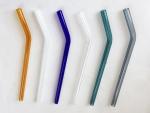 Glass Straw Pipe For Drinking Milk Juice Cocktail