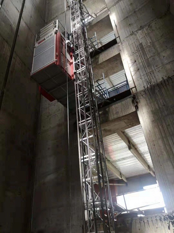 SC200/200G shaft lift building hoist with hot galvanized Material Building Construction Lift Assembled Inside
