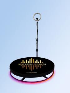 Quality 360 Photo Booth Machine For Parties Christmas Wedding Live Streaming wholesale
