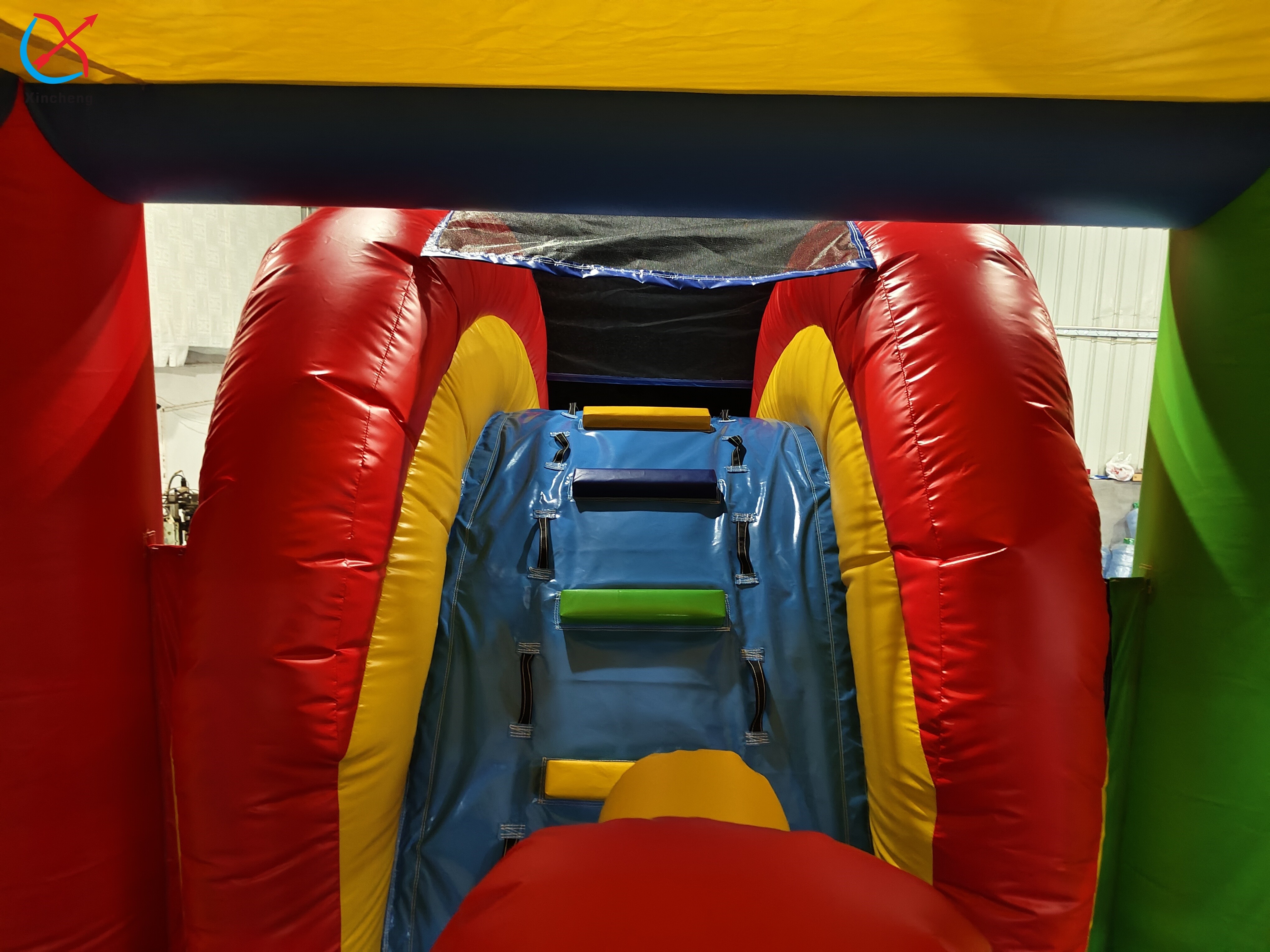 Commcercial Colorful Inflatable Combos Inflatable Bouncy House With Slide Castle