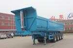 Self Discharge Coal Stone Transport Tipper Semi Trailer , Dump Truck Trailers