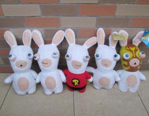 Quality Lovely Rayman Raving Rabbids Cartoon Plush Toys White Cute Custom wholesale