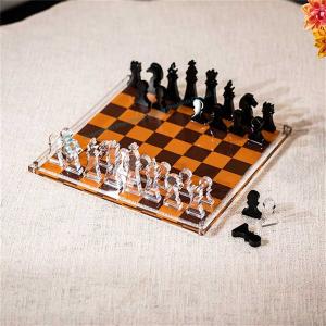 Quality Acrylic Cut Out Shape Stylish Magnetic Custom Crystal Gaming Chess Set wholesale
