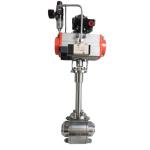 DN50 Ball Cryogenic Pneumatic Valve Low Temperature