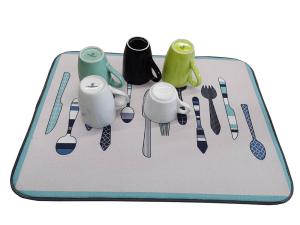 Quality 18x24in Polyester Kitchen Counter Dish Drying Mat wholesale