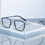 Men'S Black Acetate Glasses Optical Titanium Simple Design OEM