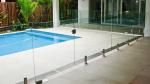 Transparent Outdoor Glass Fence , Fully Frameless Glass Pool Fencing