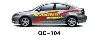 Quality UV offset printing Waterproof Car Body Sticker QC-104E wholesale