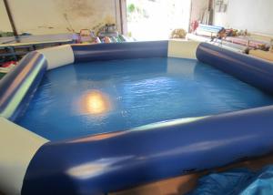Quality Amusement Park Inflatable Water Games Blue Blow Up Pool 8 X 8m Customized wholesale