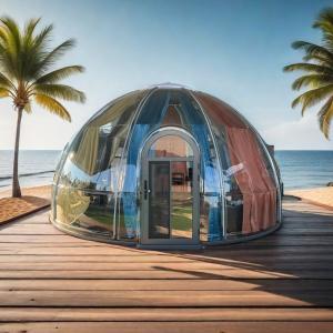 Quality PC Steel Structure Bubble Geodesic Moveable Dome Tent Green House Outdoor Glamping Environmentally Friendly wholesale