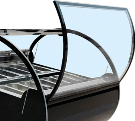 DC12F Ice Cream Display Freezer R290 Gelato Display Case 450L
