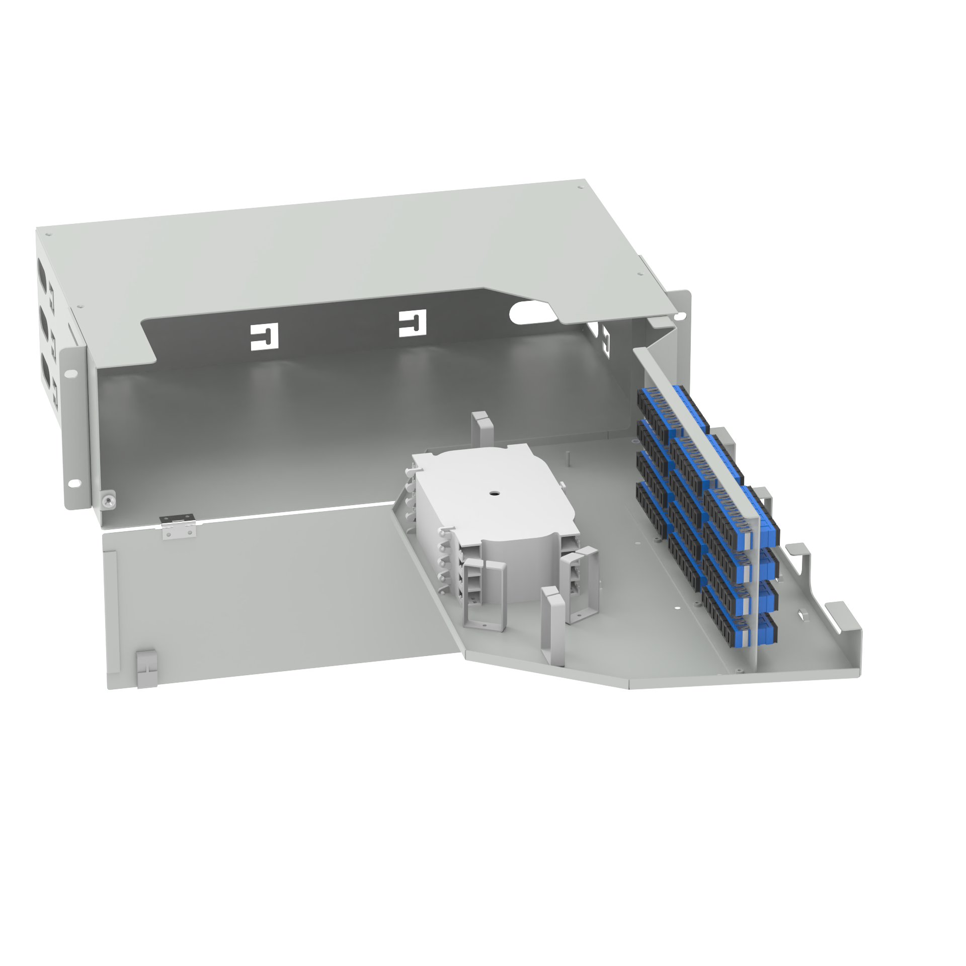 FTTX 19 Inch Optical Distribution Frame with Swing Patch Panel SC UPC Type ODN Network