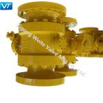 12x10" Metal Seated Trunnion Ball Valve Reduced Bore For Oil Pipeline