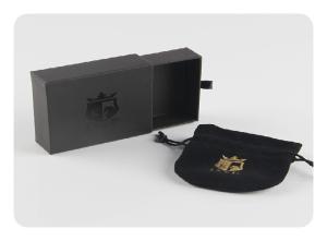 Quality Professional Jewelry Packaging Boxes , Black Paper Packaging Box OEM ODM wholesale