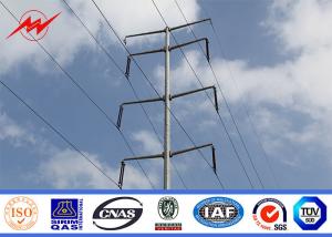 Quality EN ISO 146 Hot Dip Galvanized Steel Utility Pole For Electrical Distribution Line wholesale
