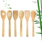 Bamboo Wooden Kitchen Cooking Utensils Set