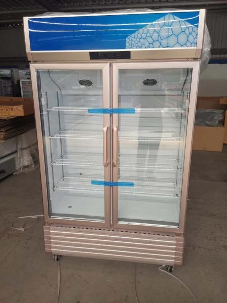 Hot Sale Vertical Single Glass Door Beer Display Cooler Beverage Refrigeration