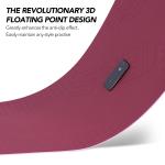 Purplish Red Sport Yoga Mat Extra Thick 10mm TPE Wear Resistance
