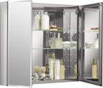 Frameless Aluminum Storage Cabinet Aluminium Bathroom Cabinet Double Doors