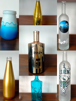 500 Ml 16 Oz Clear Spirit Glass Bottles With Cork Lids And Seal Shrink Capsules Caps