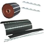 Conveyor Drum Slide Diamond Grooved Rubber Lagging On Pulleys