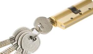 Quality Standard High Security Euro Cylinder Locks With Knob 3 Brass Computer Keys wholesale