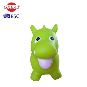 Quality Green Inflatable Animal Hopper , Dino Shape Photodegradable Material wholesale