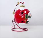 Creative Paint Santa Claus Shining Ceramic Decoration