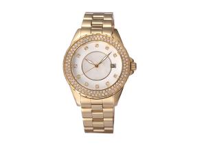 Quality Stainless Steel Case Ladies Waterproof Watches Times , Diamond Quartz Watch wholesale