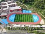 Fix In Place Prefabricated Running Track In Red Blue Green Black Green Yellow