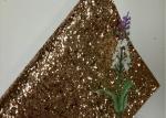 Home Decoration Gold Glitter Fabric , Thick Glitter Fabric For Dresses