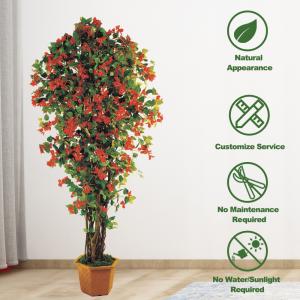 Quality Indoor Real Touch Artificial Flowers Greenery Plant Azalea Tree wholesale