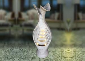 Quality Lighted Flower Pot Polyresin Backyard Water Fountain wholesale