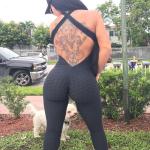Wholesale Hot Sexy Women Girls Gym Workout Wear Sports One-piece Body Stocking