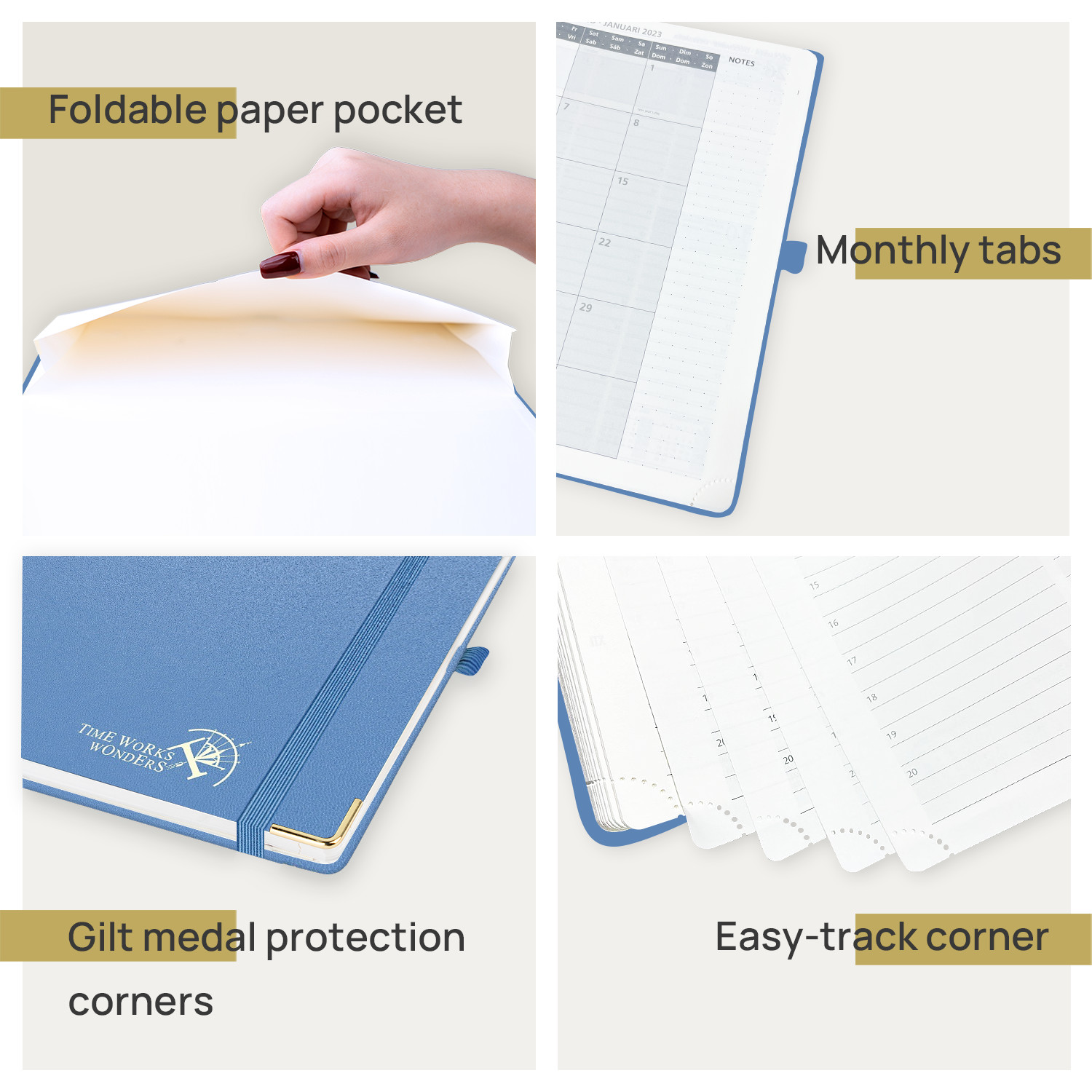 OEM ODM 16Mo Weekly Academic Planner With Yearly Monthly Perspectives