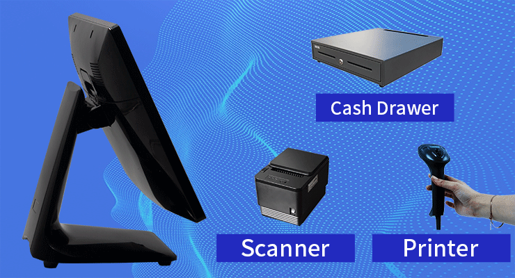 Sleek Design Cash Register Smart POS Perfect for Restaurant Retail and Convenience Store