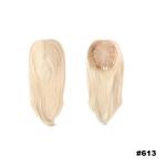 100% European Virgin Hair women Mono hair topper natural color double drawn full