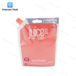 Fruit Juice Spouted Liquid Stand Up Pouches PE Material Customized Logo