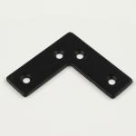 Black Steel L Angle Brackets Flat Corner Braces 40mm X 40mm For Wood Furniture