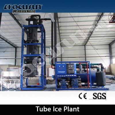 FOCUSUN 30T Tube Ice Machine The Production with Provided Video Outgoing-Inspection